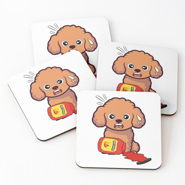 Item preview, Funny Brown Dog Spilled hot sauce designed and sold by Pet Station.