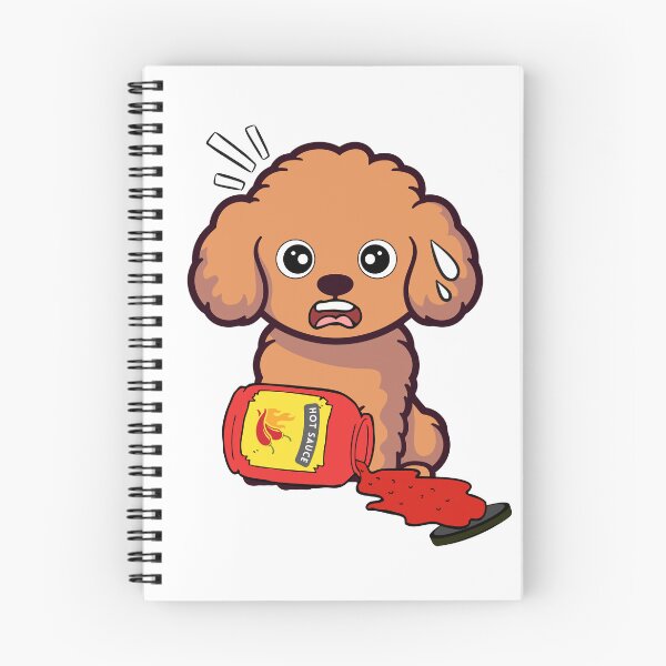 Item preview, Funny Brown Dog Spilled hot sauce designed and sold by Pet Station.