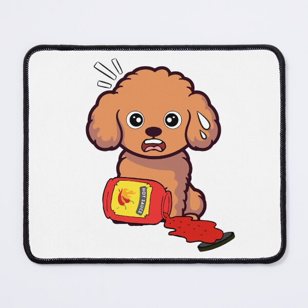 Item preview, Funny Brown Dog Spilled hot sauce designed and sold by Pet Station.