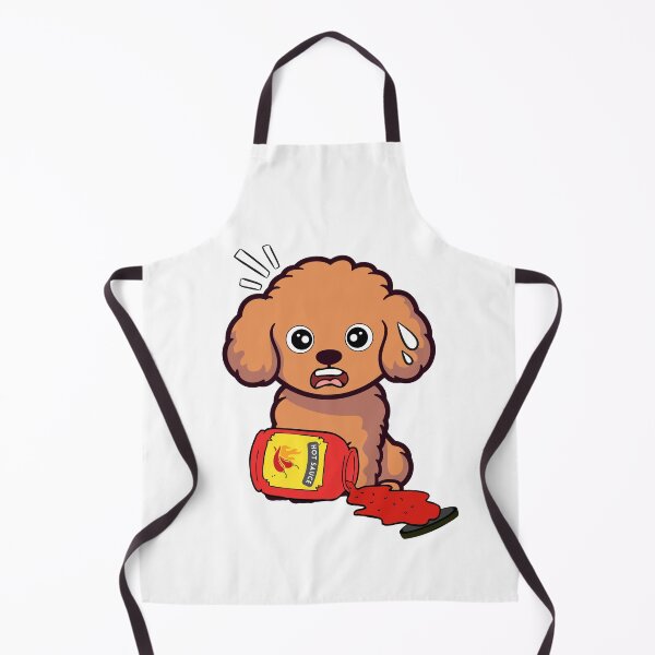 Item preview, Funny Brown Dog Spilled hot sauce designed and sold by Pet Station.