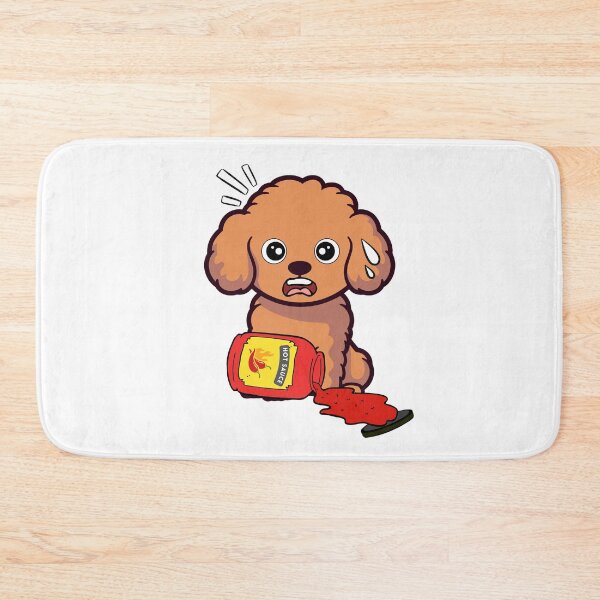 Item preview, Funny Brown Dog Spilled hot sauce designed and sold by Pet Station.
