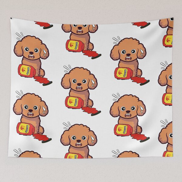 Item preview, Funny Brown Dog Spilled hot sauce designed and sold by Pet Station.