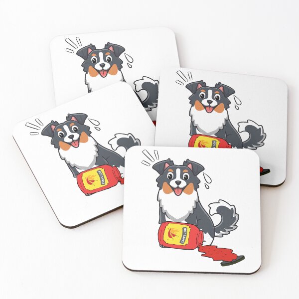 Item preview, Collie Dog Spilled hot sauce designed and sold by Pet Station.
