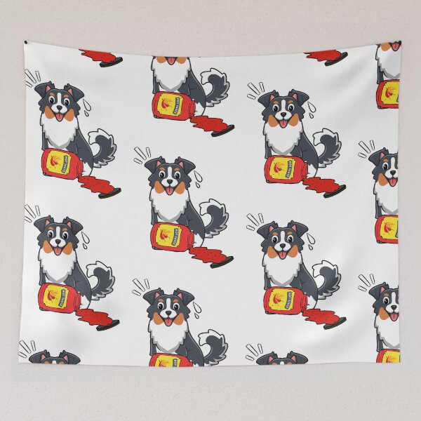 Item preview, Collie Dog Spilled hot sauce designed and sold by Pet Station.