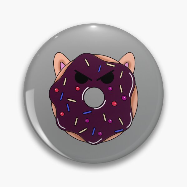 Item preview, Cute kawaii grumpy donut cartoon drawing  designed and sold by MindfulArtSandy.