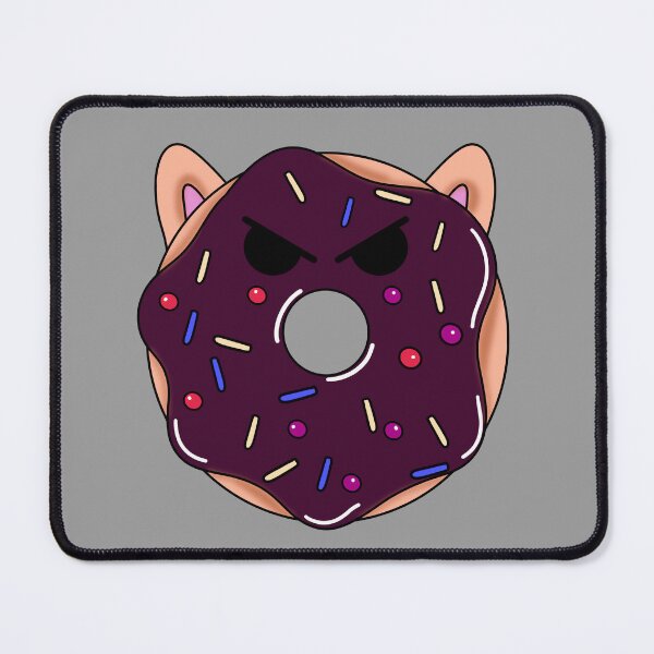 Item preview, Cute kawaii grumpy donut cartoon drawing  designed and sold by MindfulArtSandy.