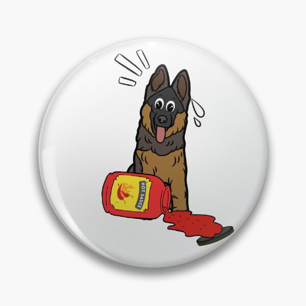 Item preview, Funny Guard Dog Spilled hot sauce designed and sold by Pet Station.