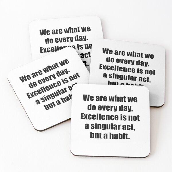 Item preview, Excellence is a habit designed and sold by PsyFlow35.