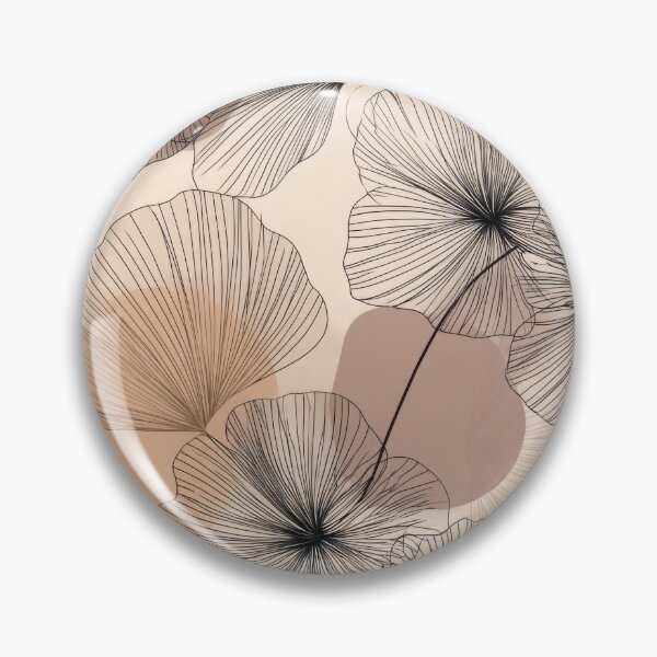 Item preview, Zen Floral Line Art Seamless Pattern – Soft Earth Tone Botanical Minimalist Design designed and sold by ThaiArtShop.
