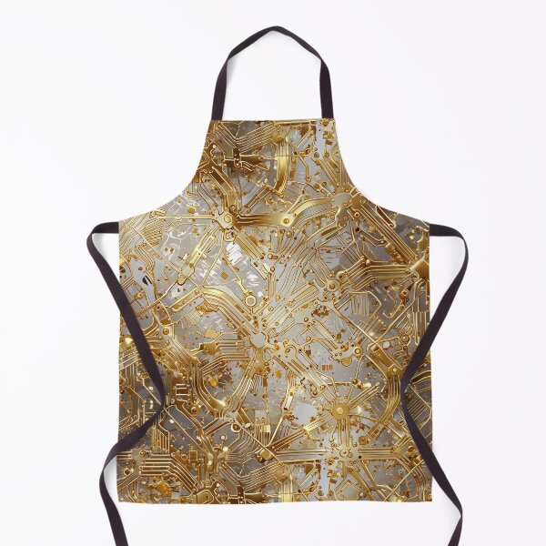 Item preview, Intricate Golden Circuitry Design designed and sold by CoolPixels.