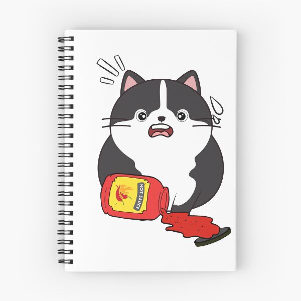 Item preview, Funny Fat cat Spilled hot sauce designed and sold by Pet Station.
