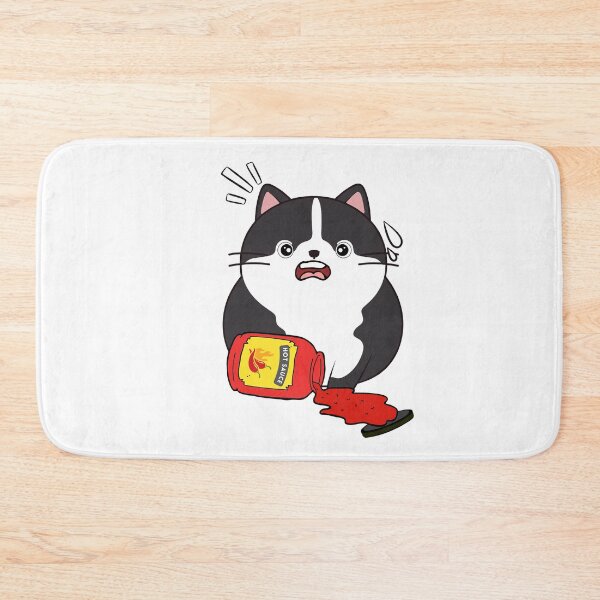 Item preview, Funny Fat cat Spilled hot sauce designed and sold by Pet Station.