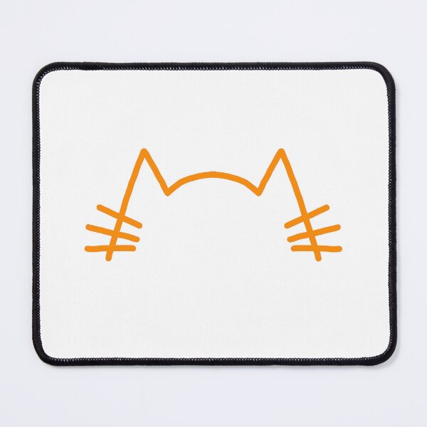 Item preview, Orange cat ears and whiskers minimal design - ugly designs series designed and sold by Kyokosan98.