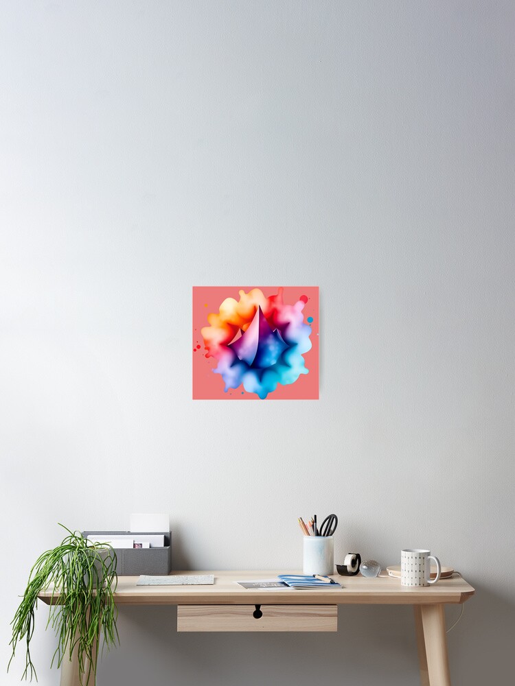 Thumbnail 2 of 3, Poster, Abstract Emotion designed and sold by MindfluxStudio.