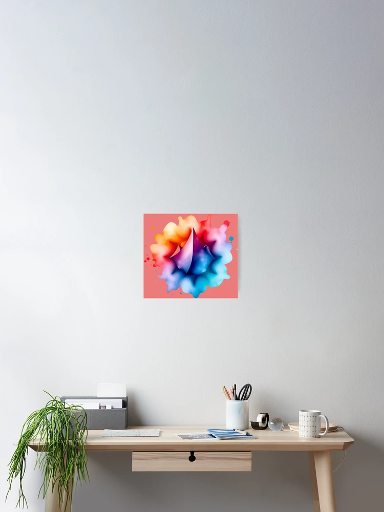Thumbnail 2 of 3, Poster, Abstract Emotion designed and sold by MindfluxStudio.