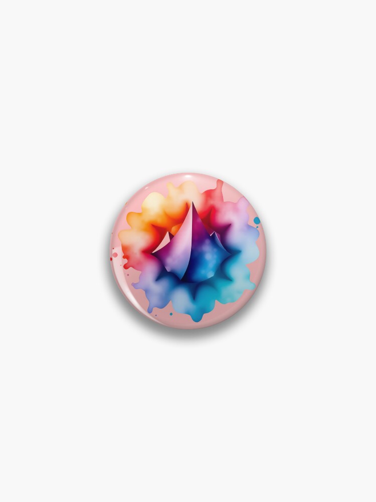 Thumbnail 1 of 3, Pin, Abstract Emotion designed and sold by MindfluxStudio.