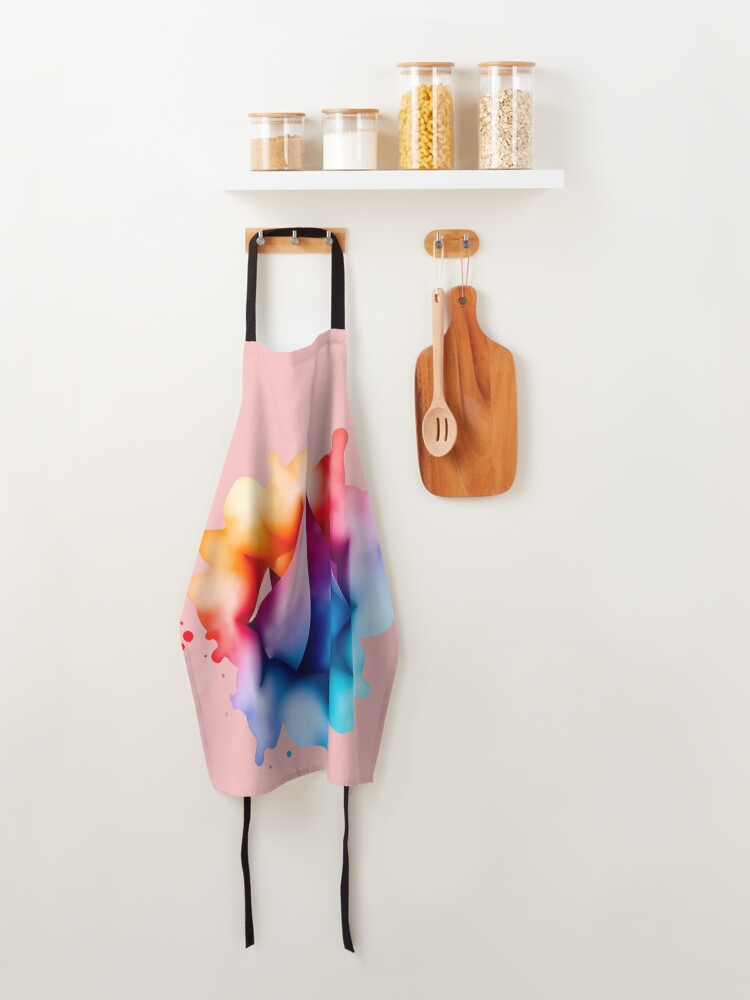 Thumbnail 4 of 6, Apron, Abstract Emotion designed and sold by MindfluxStudio.