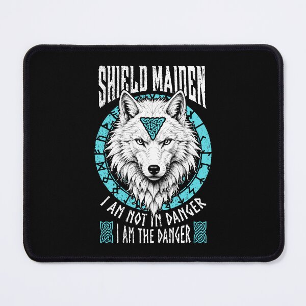 Item preview, Shield Maiden I Am The Danger White Wolf Viking Women Norse designed and sold by GrandeDuc.