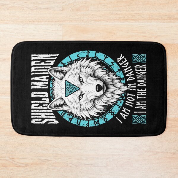 Item preview, Shield Maiden I Am The Danger White Wolf Viking Women Norse designed and sold by GrandeDuc.