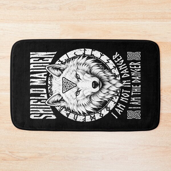 Item preview, Shield Maiden I Am The Danger White Wolf Viking Women Norse designed and sold by GrandeDuc.