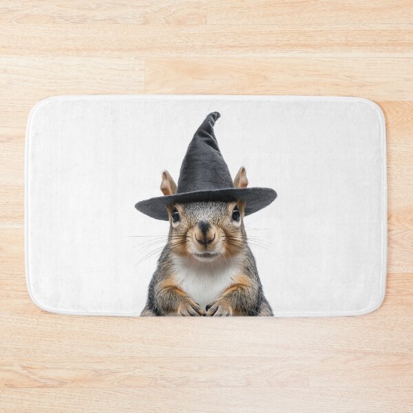 Item preview, Squirrel Wearing Halloween Witch Hat designed and sold by LazyOwlStore.
