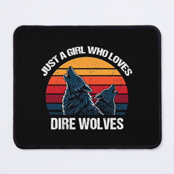 Item preview, Just a Girl Who Loves Dire Wolves Retro Vintage Sunset designed and sold by Trendsecne.
