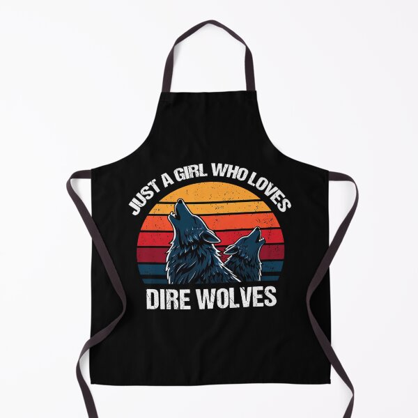 Item preview, Just a Girl Who Loves Dire Wolves Retro Vintage Sunset designed and sold by Trendsecne.