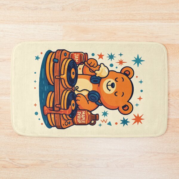 Item preview, DJ Bear Jammin' – Sweet Beats & Syrup Grooves designed and sold by ShineEyePirate.