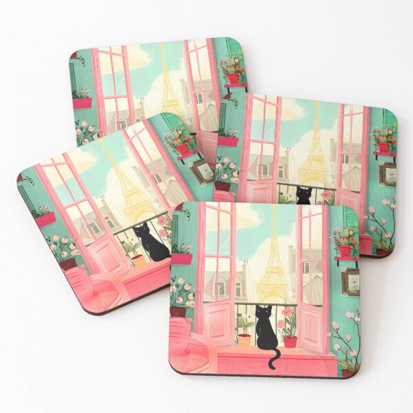 Item preview, parisian black cat designed and sold by Ramona-Gliga.