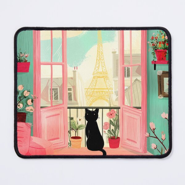 Item preview, parisian black cat designed and sold by Ramona-Gliga.
