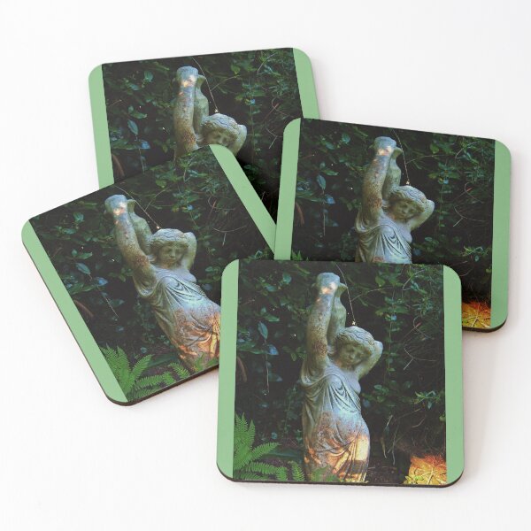 Item preview, ESTATUA GÓTICA CON FRONDOSOS QUE COBRA VIDA AL ATARDECER designed and sold by Richard Brookes Photography.