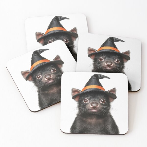 Item preview, Tasmanian Devil Wearing Halloween Witch Hat designed and sold by LazyOwlStore.