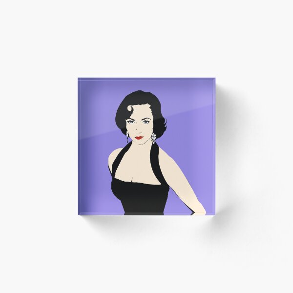 Elizabeth Taylor Acrylic Block
