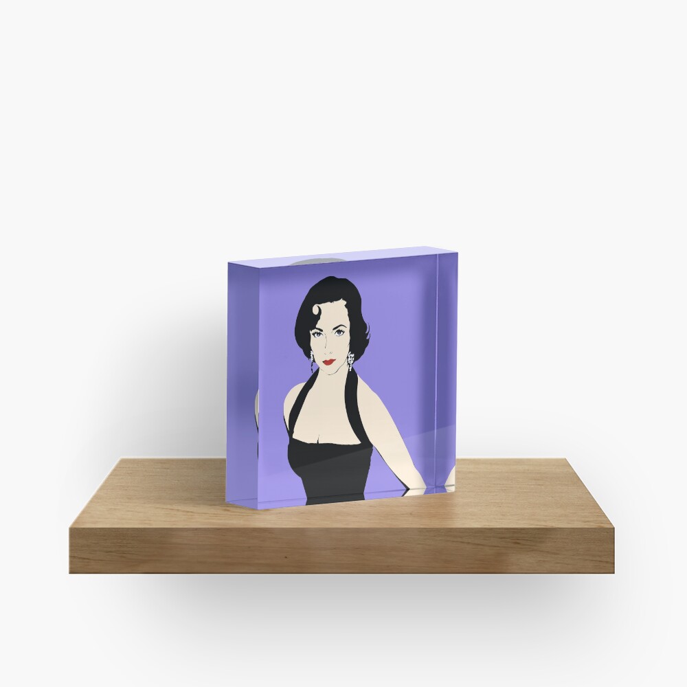 Elizabeth Taylor Acrylic Block