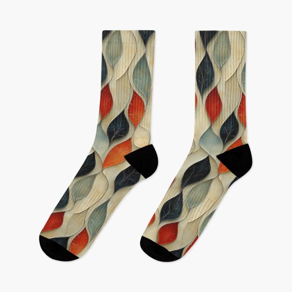 Item preview, Abstract waves and leaves design designed and sold by SylvieVibes.