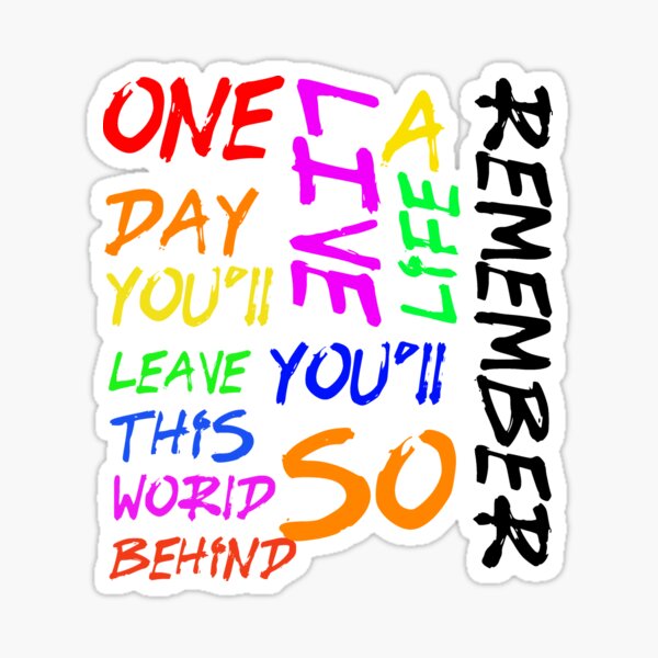 Avicii Live A Life You'll Remember Sticker