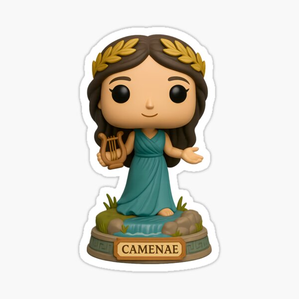 Item preview, Camenae Toy Style | Chibi Collectible Figure of the Goddess of Music and Poetry designed and sold by PoppyVoxel.