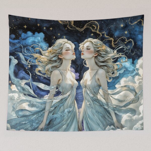 Item preview, Gemini Twins Zodiac Sign designed and sold by NikkiBear67.