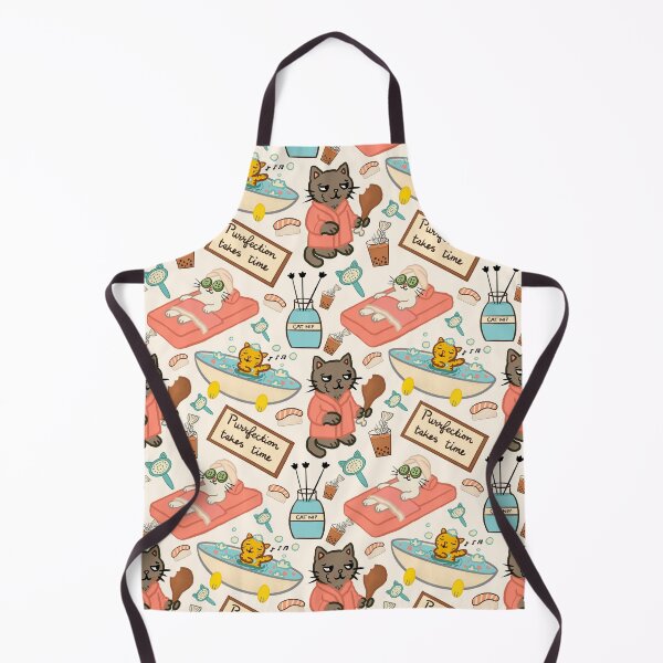 Item preview, Cat Spa Day - Buttery Cream designed and sold by holu_designs.