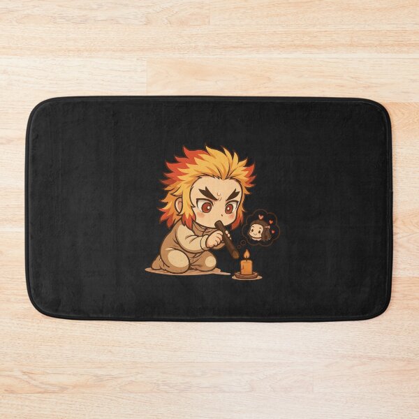 Item preview, Baby Rengoku Trying to Light a Candle – Cute Chibi Flame Hashira Fanart designed and sold by ColorSplash123.