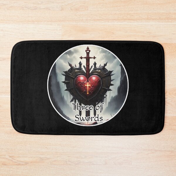 Item preview, Minor Arcana Tarot Cards Swords Suite - Gothic Three of Swords designed and sold by Pixel Waite.