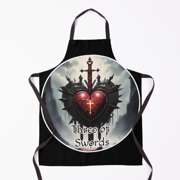 Item preview, Minor Arcana Tarot Cards Swords Suite - Gothic Three of Swords designed and sold by Pixel Waite.