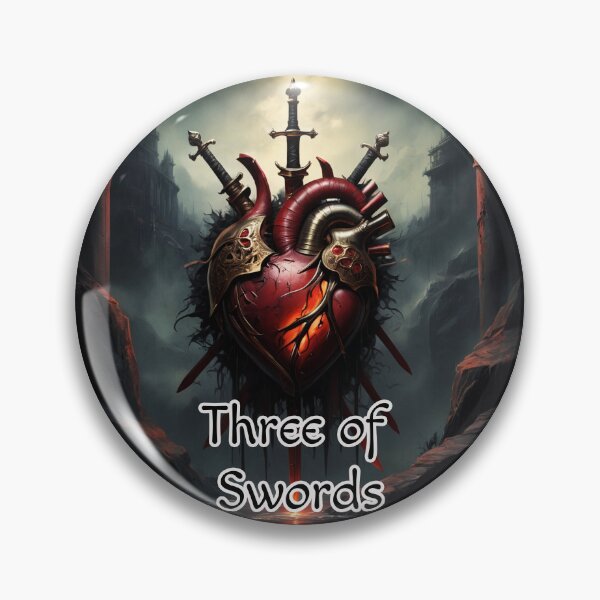 Item preview, Minor Arcana Tarot Cards Swords Suite - Heart Stabbed by Swords designed and sold by Pixel Waite.