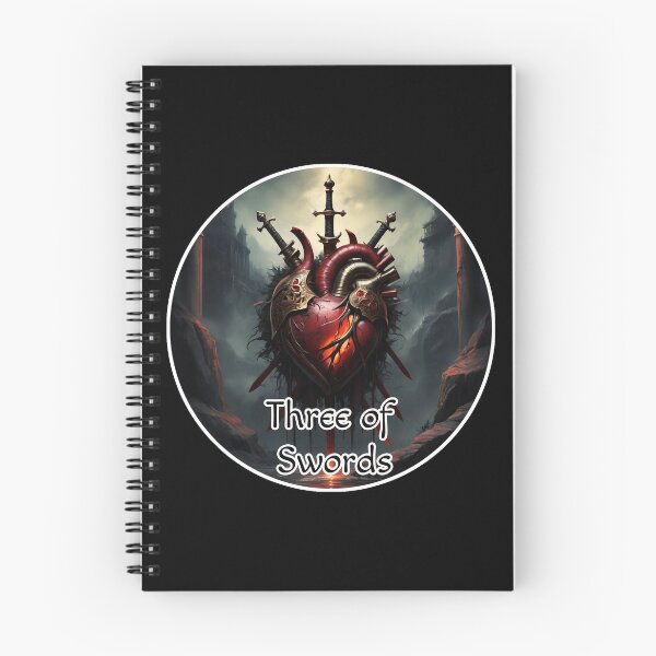 Item preview, Minor Arcana Tarot Cards Swords Suite - Heart Stabbed by Swords designed and sold by Pixel Waite.