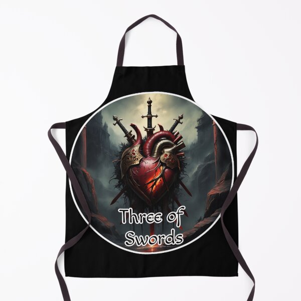 Item preview, Minor Arcana Tarot Cards Swords Suite - Heart Stabbed by Swords designed and sold by Pixel Waite.