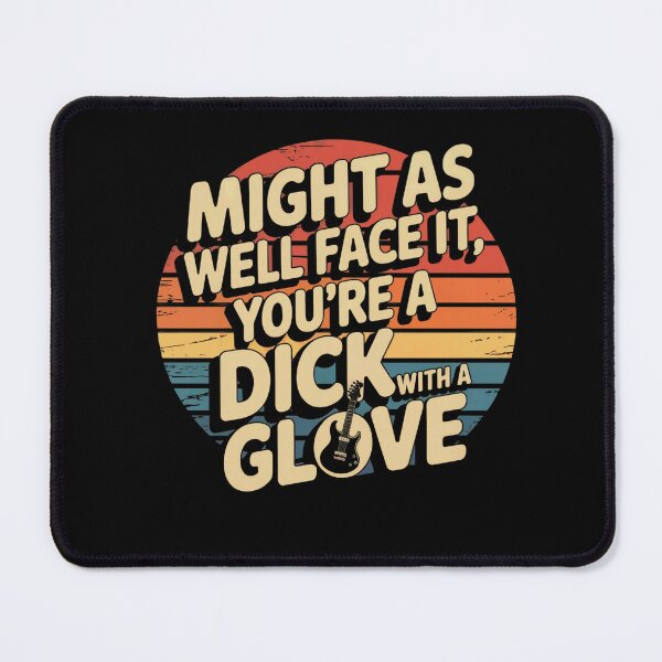 Item preview, Dick With a Glove Funny Misheard Song Lyric Design Retro Music Joke designed and sold by gomofo1974.