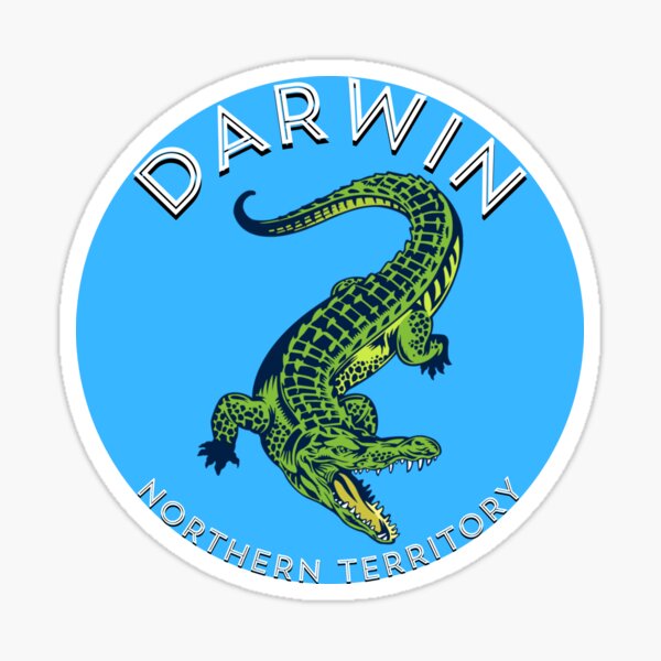 Vista previa del artículo con la obra «Darwin 8», diseñado y vendido por Top End Stickers.