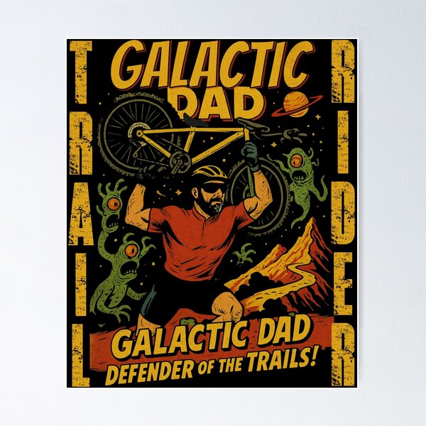 Item preview, Galactic Dad – Defender of the Trails designed and sold by STB-CREATION.