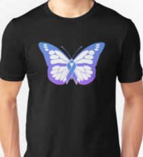 Butterfly - JA Juvenile Arthritis Awareness Unisex T-Shirt