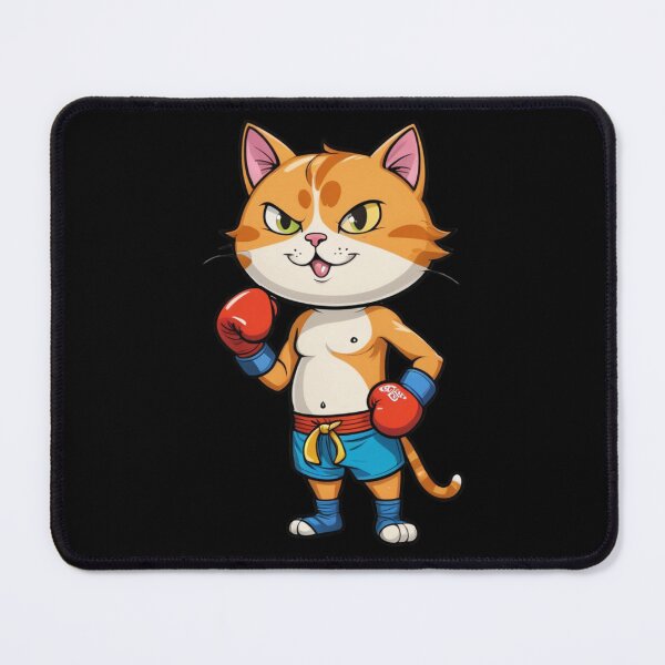 Item preview, Cool Muay Thai Cat – Fierce Fighter Sticker designed and sold by Babayaa.